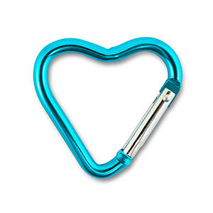 Colourful jewellery findings key chain heart Shiny Blue