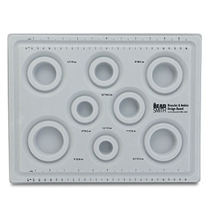 Beadsmith bead/bracelet board with cover Grey