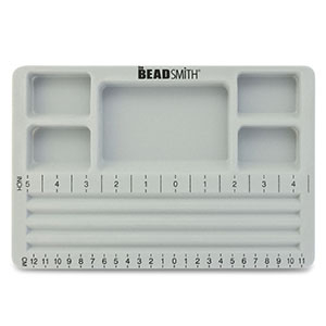 Beadsmith bead board with cover Grey