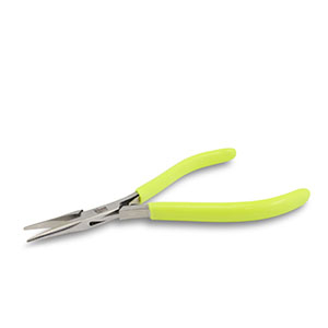Beadsmith chain nose pliers with spring Neon Yellow-Silver