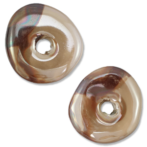 DQ greek ceramic beads donut Brown