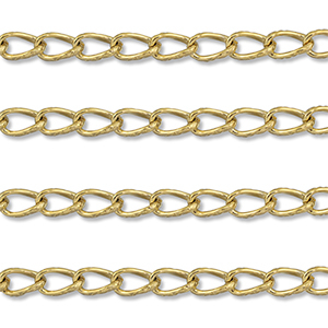 Stainless steel findings belcher chain link oval Gold