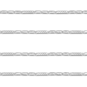 Stainless steel findings belcher chain flat Silver