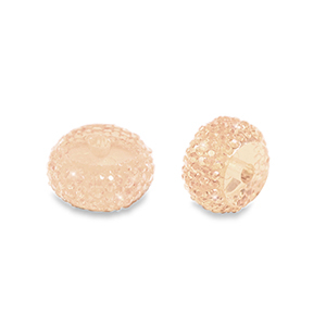 Resin beads rondelle 10mm Light Peach