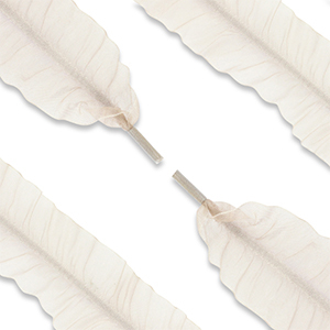 Trendy shoe laces organza Beige