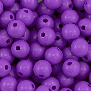 10 mm DQ acrylic beads Purple
