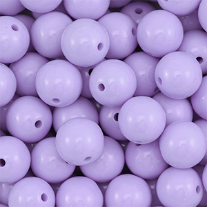 18 mm DQ acrylic beads Pastel Lilac