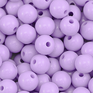 10 mm DQ acrylic beads Pastel Lilac