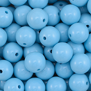18 mm DQ acrylic beads Blue
