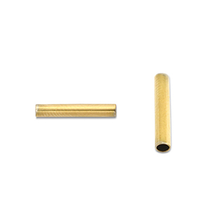 Stainless steel beads tube 5mm Gold