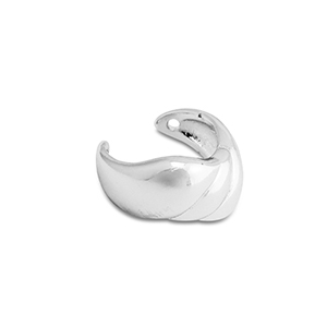 Stainless steel earrings ear cuff Silver