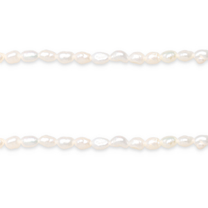 BQ Freshwater pearls nugget 6x4mm Natural White