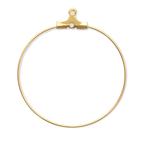 Stainless steel findings earrings charms Gold