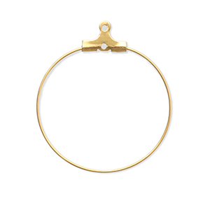 Stainless steel findings earrings charms Gold