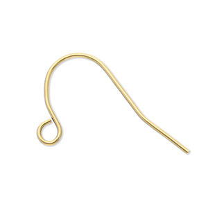 Stainless Steel findings earrings with loop Gold
