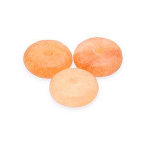 Natural stone beads Quartz rondelle Orange