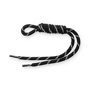 Keychain paracord Black-White