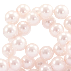 Top quality Glass pearls 6mm Light Pink