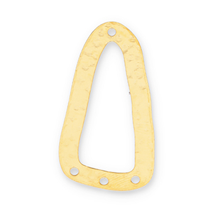 Eco-brass&reg; DQ European metal charms connector Gold (Nickelfree)