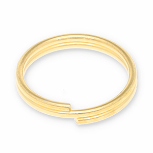DQ European metal findings split ring Gold (Nickelfree)