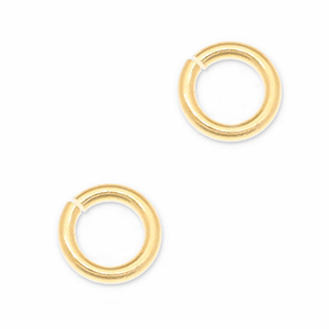 DQ European metal findings jump ring Gold (Nickelfree)