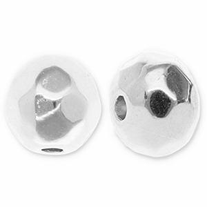 DQ European metal beads faceted cut 6mm Antique Silver (Nickelfree)
