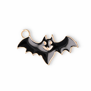 Metal charms bat Black-Gold