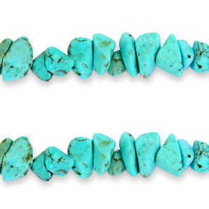Chips stone beads Turquoise Blue