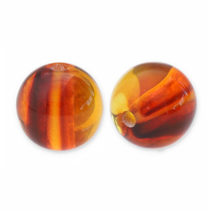 Resin beads 12mm Topaz Brown