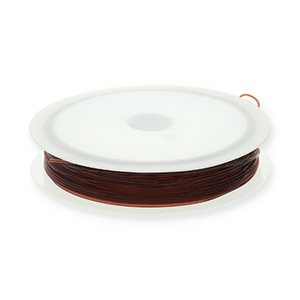 Elastic cord 0.8mm Brown