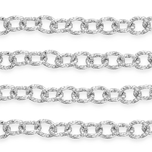 Aluminium findings belcher chain anchor cable Silver