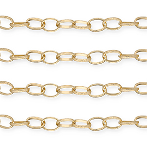 Aluminium findings belcher chain anchor cable Gold