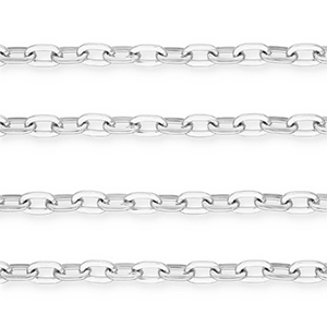 Aluminium findings belcher chain anchor cable Silver