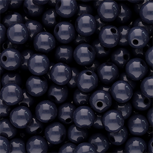 6 mm acrylic beads shiny Anthracite