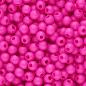 4 mm acrylic beads shiny Magenta Pink