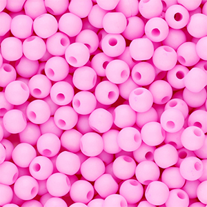 4 mm acrylic beads shiny Pink