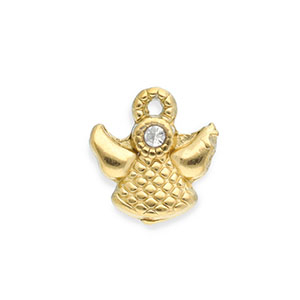 Stainless steel charms angel Gold