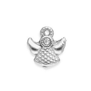 Stainless steel charms angel Silver