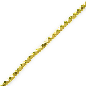 Top faceted beads Metallic Gold