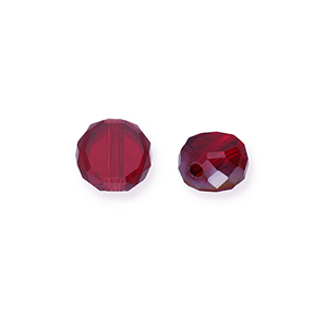 Top faceted beads Burgundy Red-AB Coating