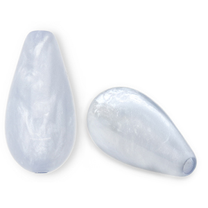 Polaris Elements drop shaped beads Polmo Sky Blue