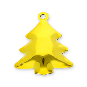 Metal charms bells Christmas tree Gold