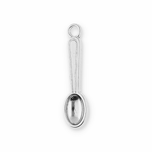 Metal charms spoon Silver
