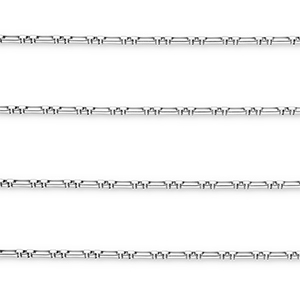 Stainless steel findings belcher chain rectangle Silver