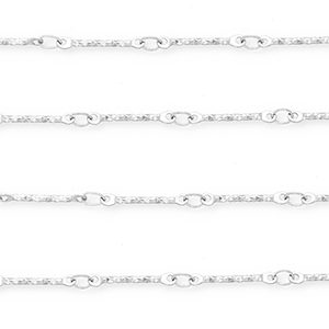 Stainless steel findings belcher chain rod Silver