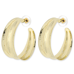 Trendy earrings / earpin Gold