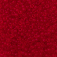 Miyuki seed beads 11/0 Transparent Matte ruby red 11-141F