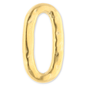 Stainless steel findings connector oval Gold