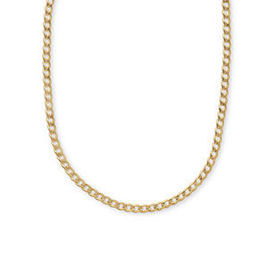 Stainless steel necklaces chain link Gold