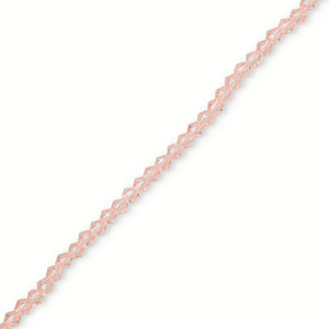 Top faceted beads bicone 4mm Light Pink